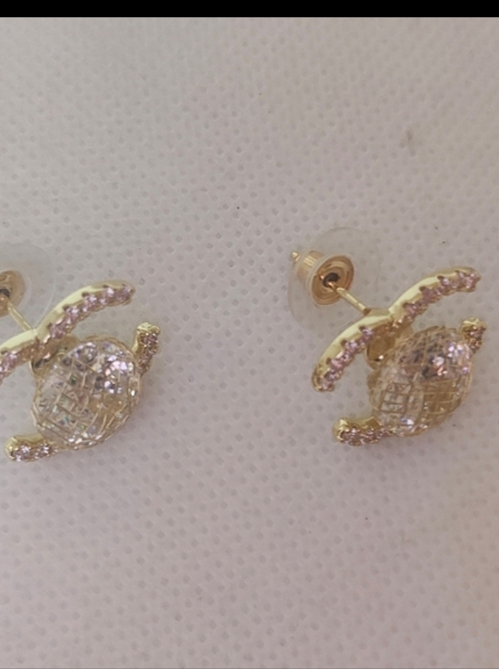 Elegant Gold and Silver With A Unique Branding Earrings - Picture 8 of 8